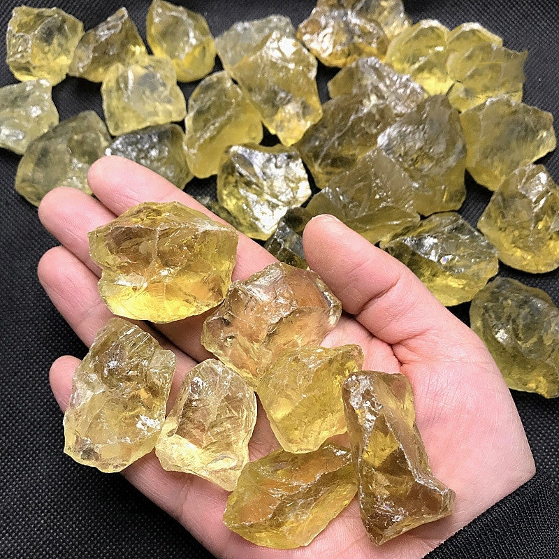 Natural Citrine Rough Stone Ore Ornaments